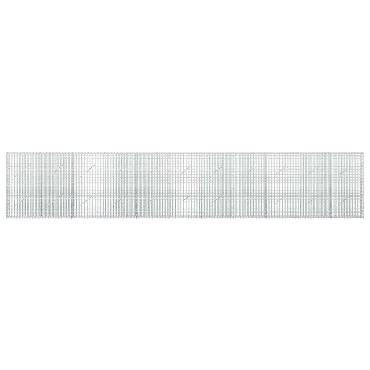 Gabion with 5 mm Wire and 5x2.5 cm Mesh 550x10x100 cm