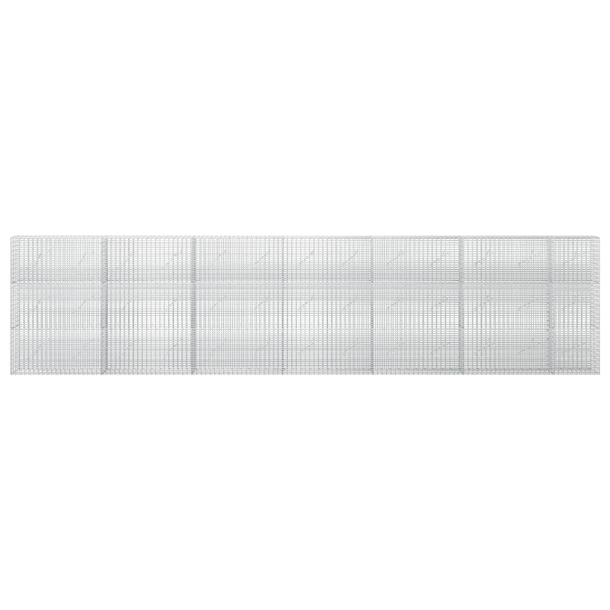 Gabion with 5 mm Wire and 5x2.5 cm Mesh 650x10x150 cm