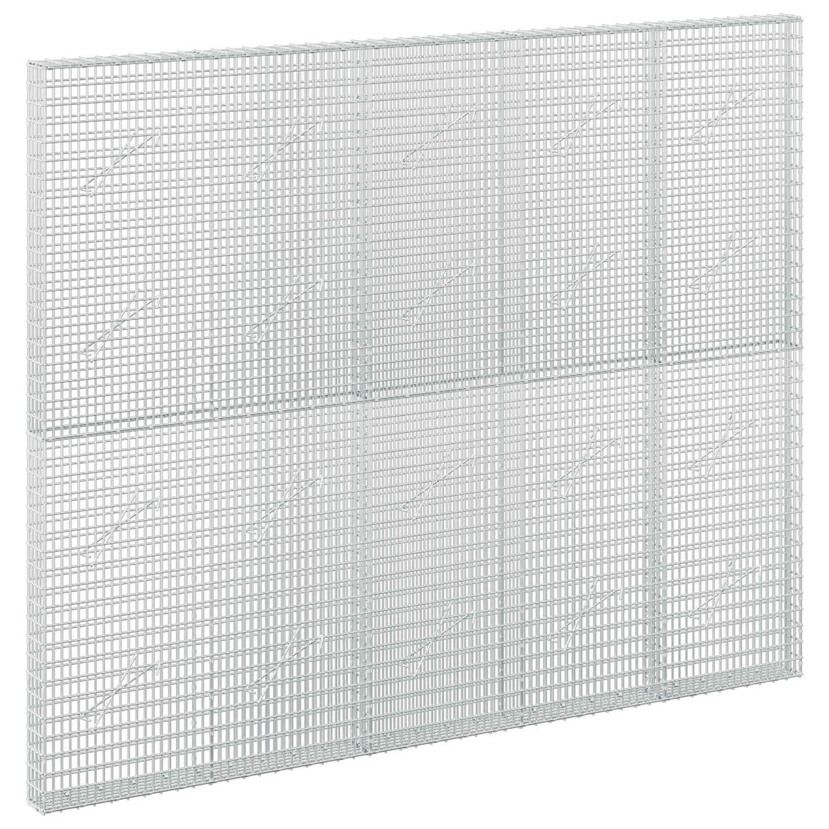 Gabion with 5 mm Wire and 5x2.5 cm Mesh 250x10x200 cm