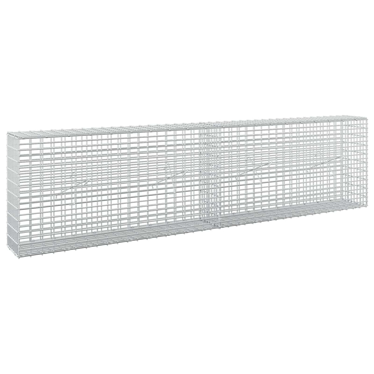 Gabion with 5 mm Wire and 5x2.5 cm Mesh 200x20x50 cm