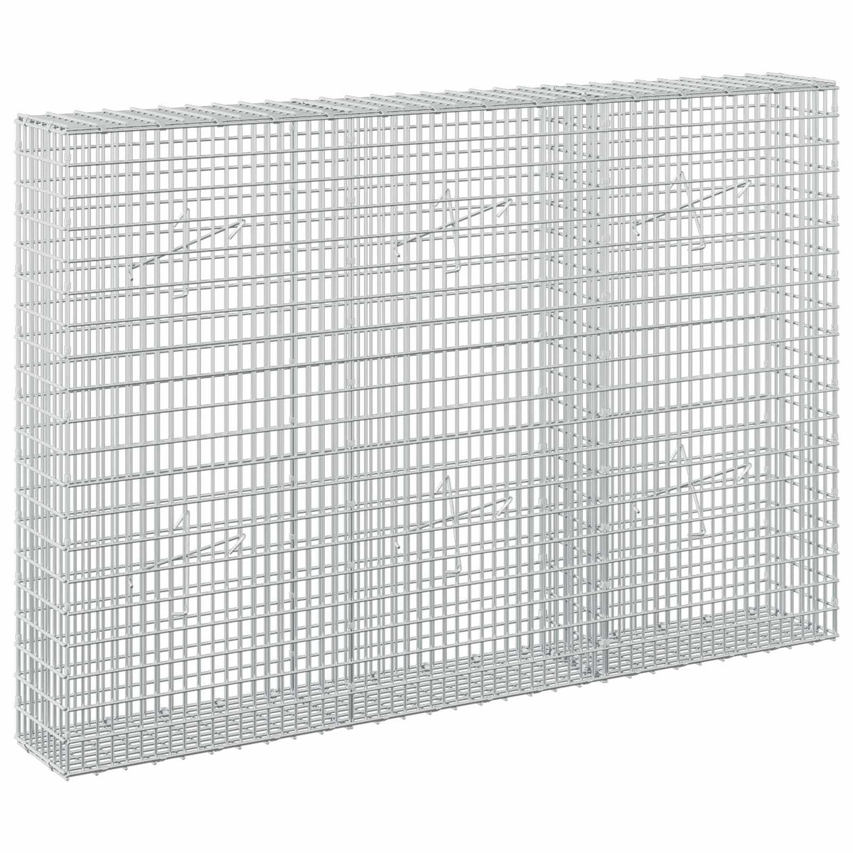Gabion with 5 mm Wire and 5x2.5 cm Mesh 150x20x100 cm