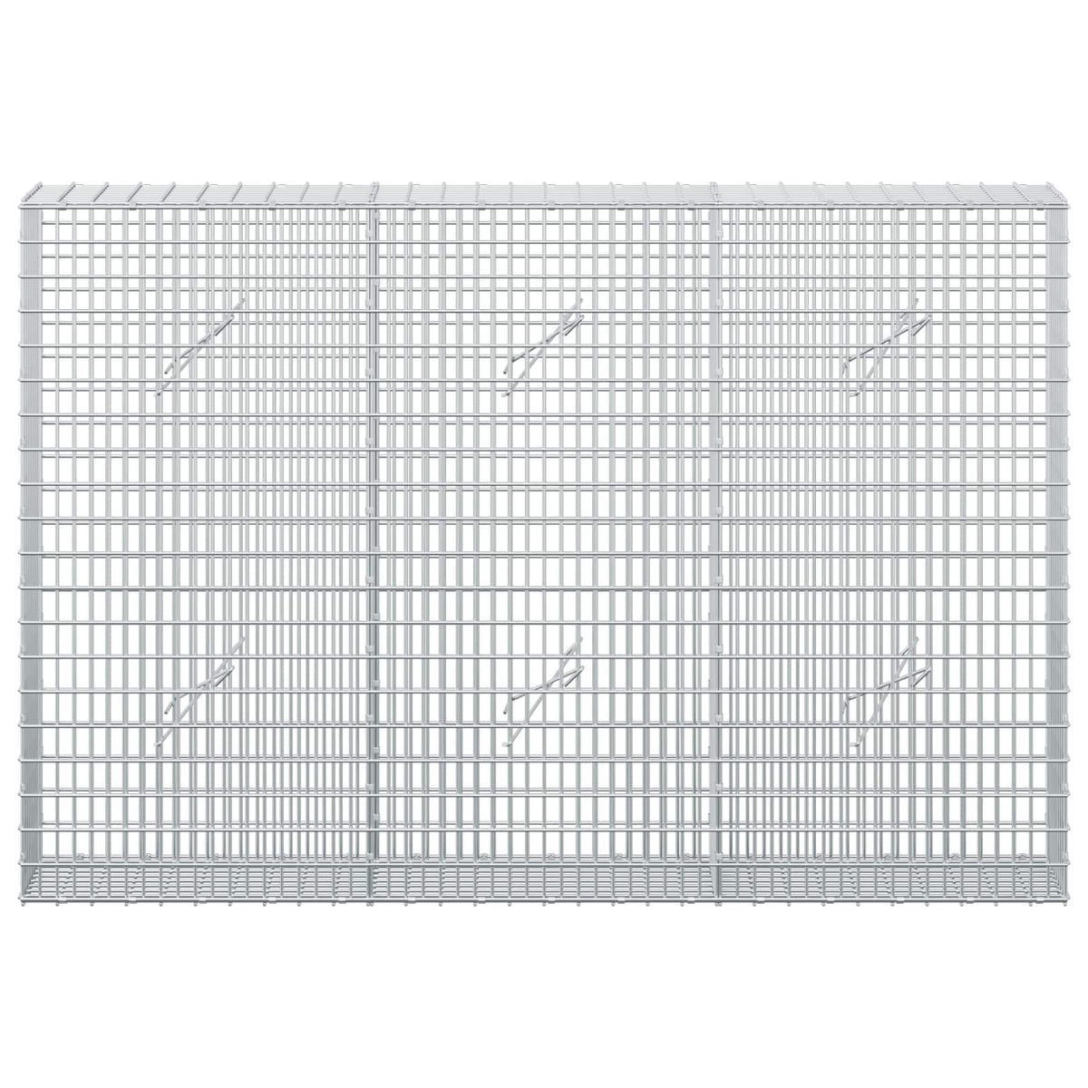 Gabion with 5 mm Wire and 5x2.5 cm Mesh 150x20x100 cm