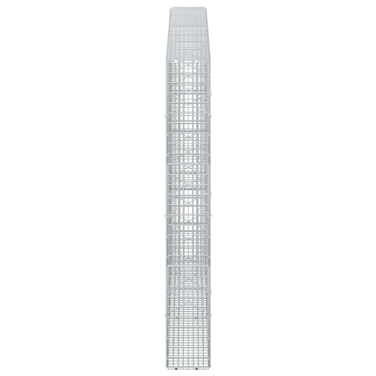 Gabion with 5 mm Wire and 5x2.5 cm Mesh 250x20x150 cm