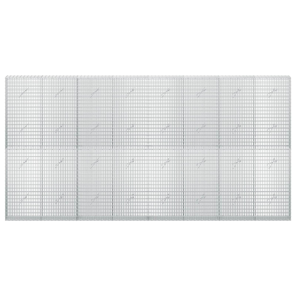Gabion with 5 mm Wire and 5x2.5 cm Mesh 400x20x200 cm