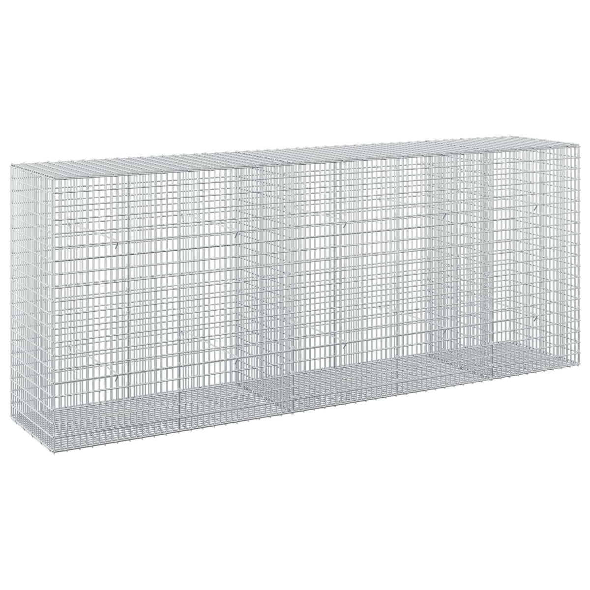 Gabion with 5 mm Wire and 5x2.5 cm Mesh 250x50x100 cm