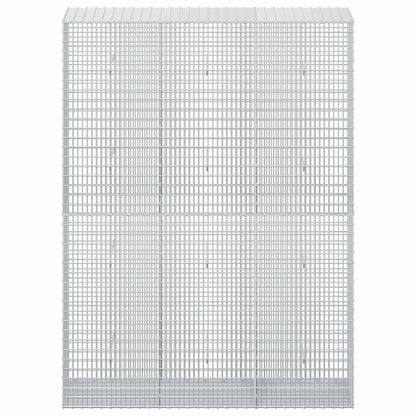 Gabion with 5 mm Wire and 5x2.5 cm Mesh 150x50x200 cm