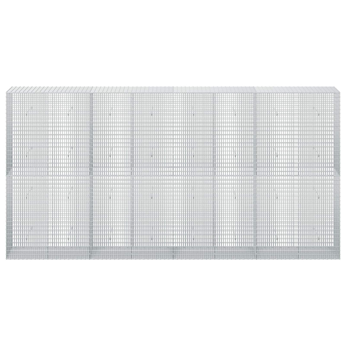 Gabion with 5 mm Wire and 5x2.5 cm Mesh 400x50x200 cm