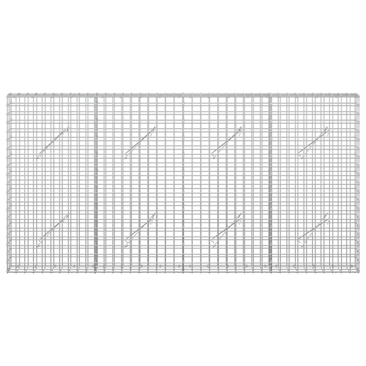 Gabion with 5 mm Wire and 5x5 cm Mesh 200x10x100 cm