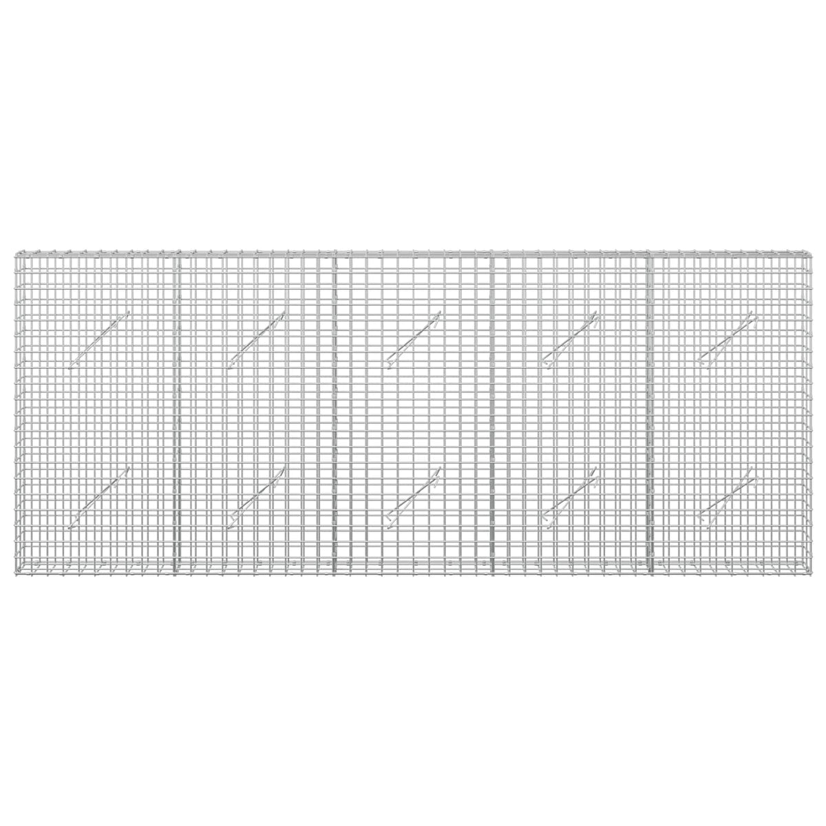 Gabion with 5 mm Wire and 5x5 cm Mesh 250x10x100 cm