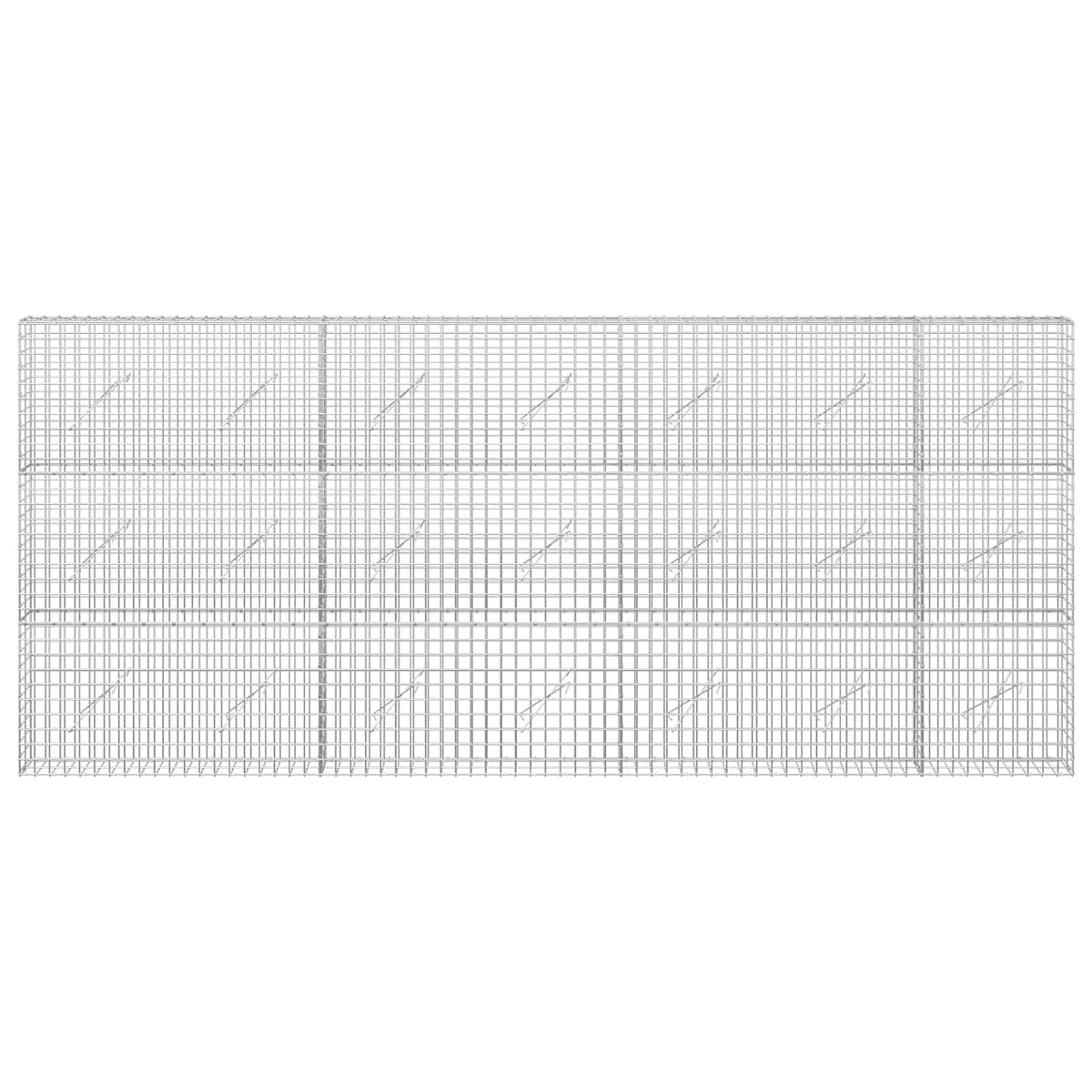 Gabion with 5 mm Wire and 5x5 cm Mesh 350x10x150 cm