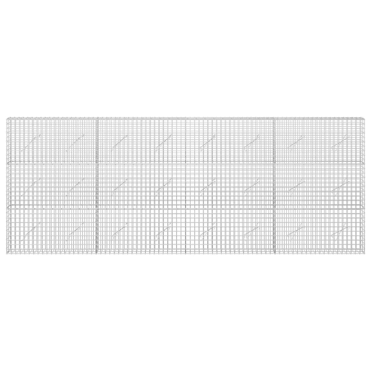 Gabion with 5 mm Wire and 5x5 cm Mesh 400x10x150 cm