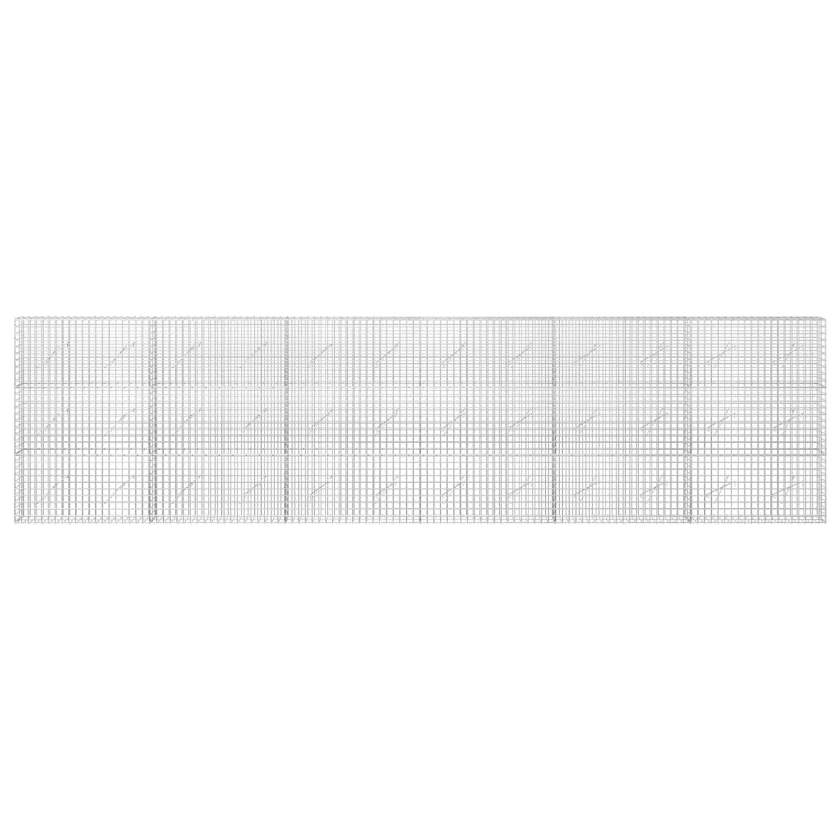 Gabion with 5 mm Wire and 5x5 cm Mesh 600x10x150 cm