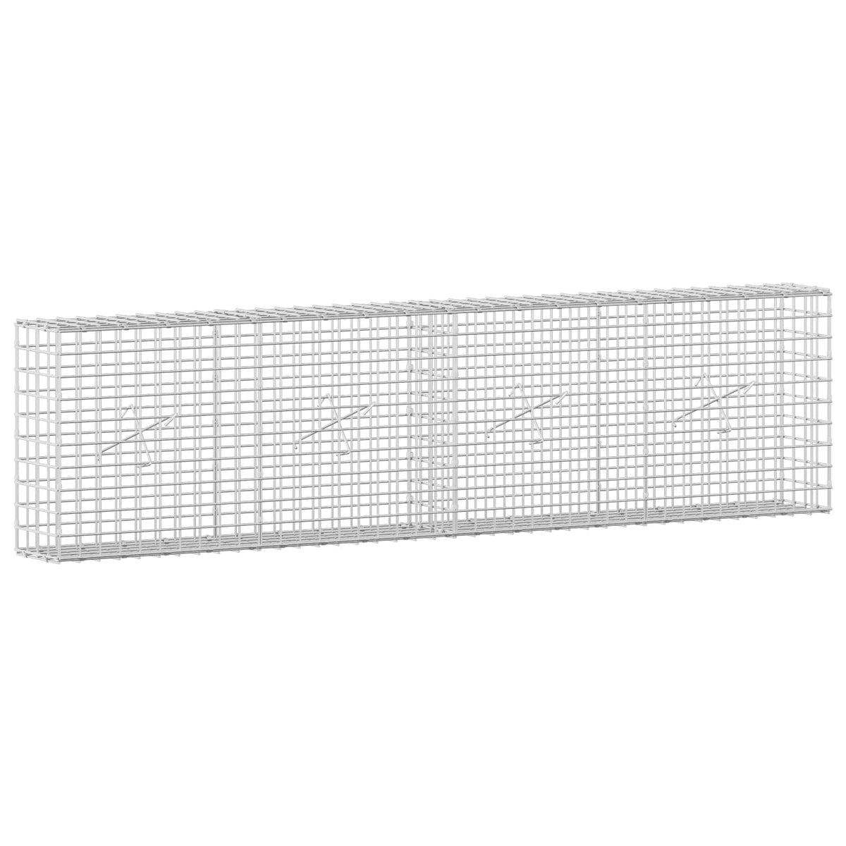 Gabion with 5 mm Wire and 5x5 cm Mesh 200x20x50 cm