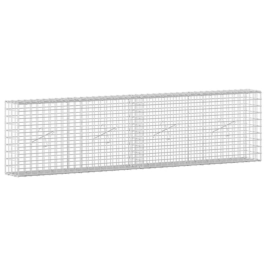 Gabion with 5 mm Wire and 5x5 cm Mesh 200x20x50 cm