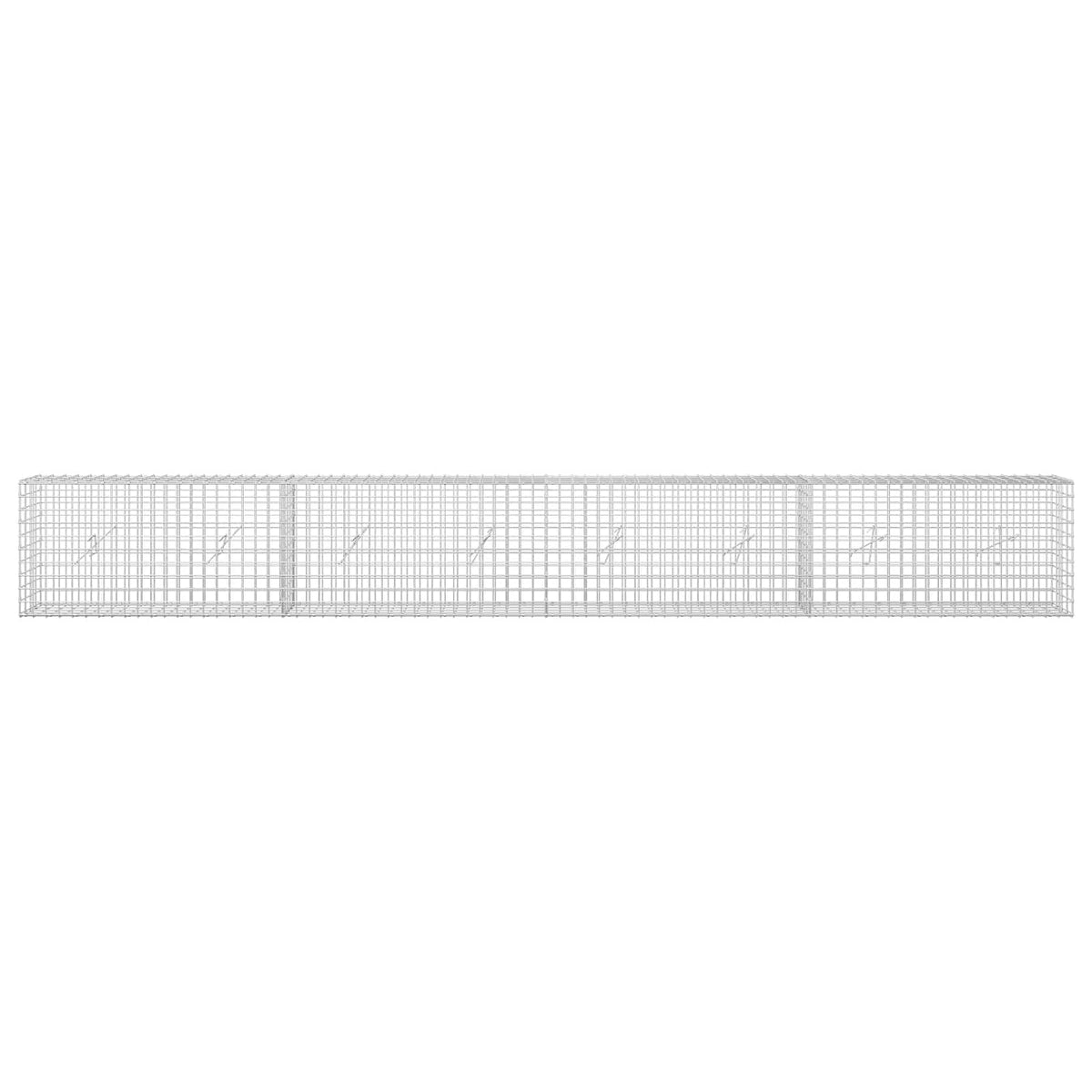 Gabion with 5 mm Wire and 5x5 cm Mesh 400x20x50 cm