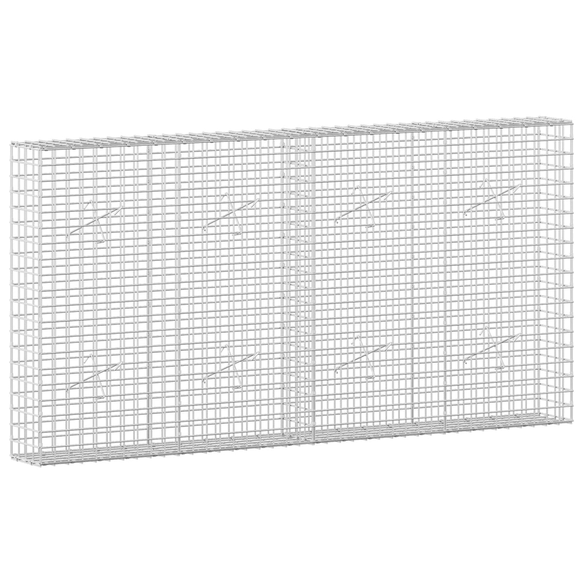 Gabion with 5 mm Wire and 5x5 cm Mesh 200x20x100 cm