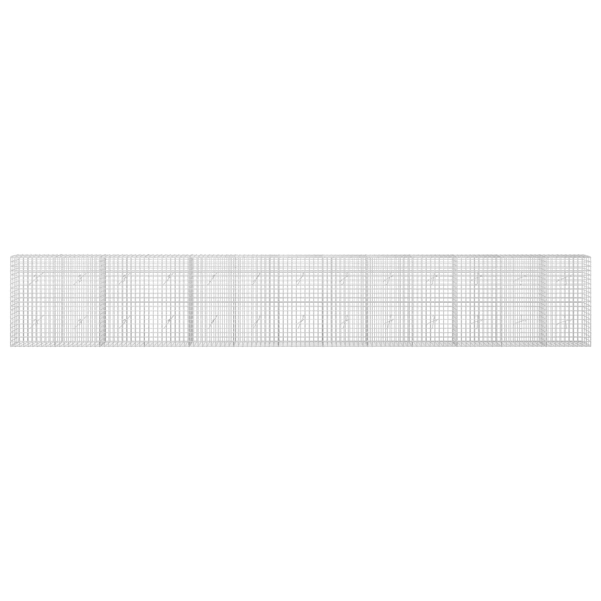 Gabion with 5 mm Wire and 5x5 cm Mesh 650x20x100 cm