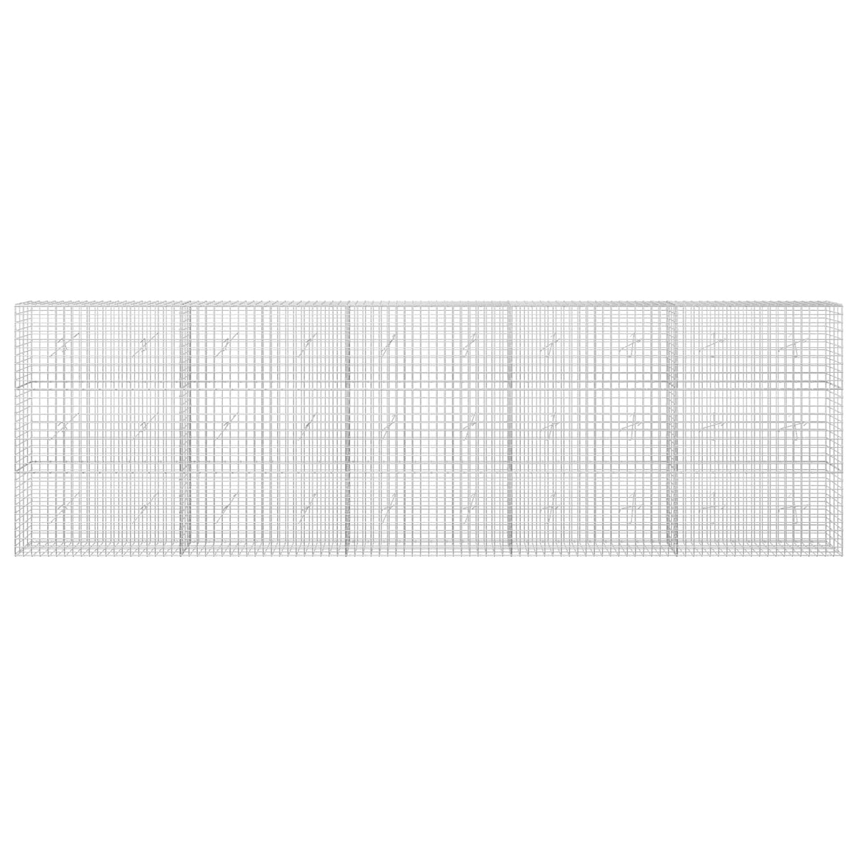 Gabion with 5 mm Wire and 5x5 cm Mesh 500x20x150 cm