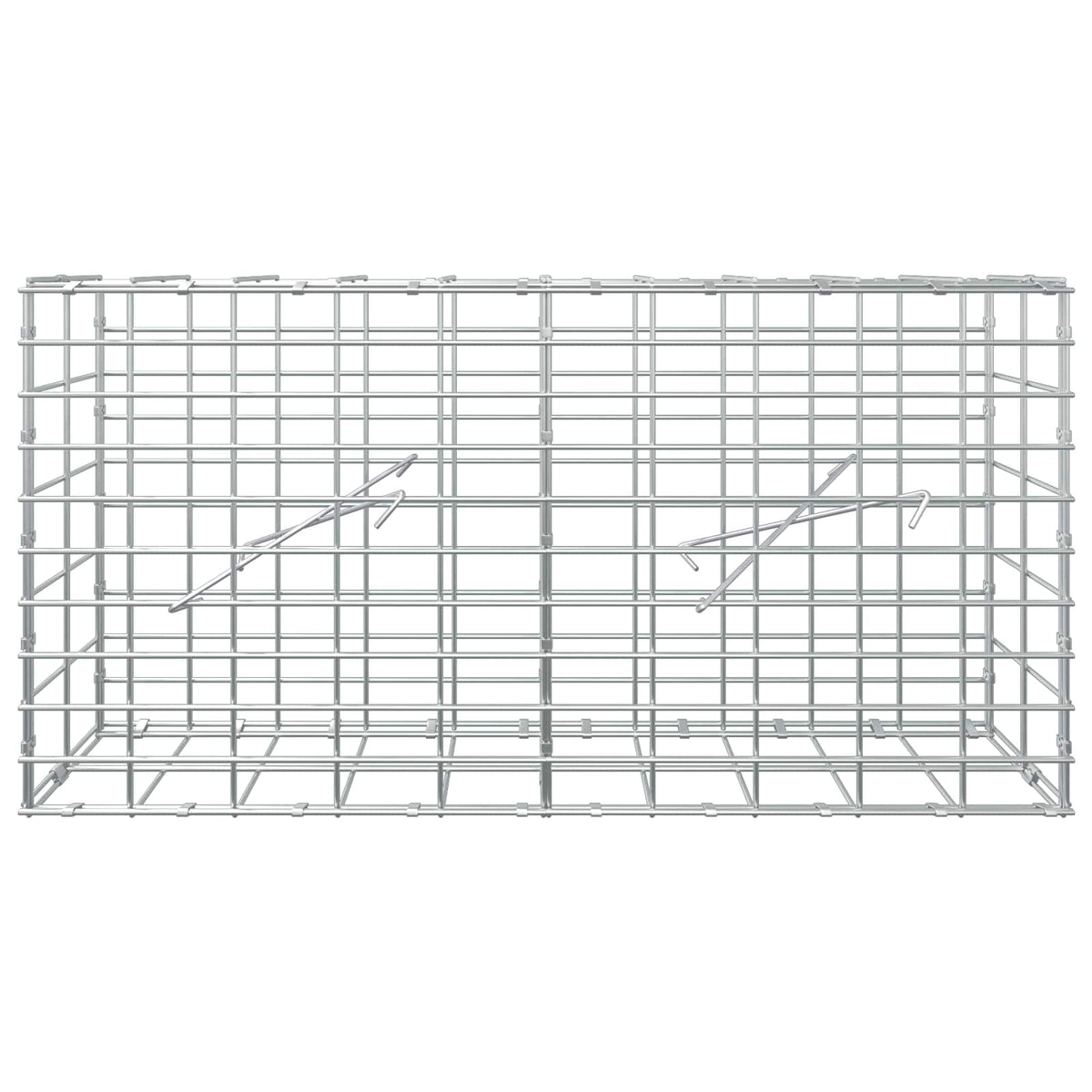 Gabion with 5 mm Wire and 5x10 cm Mesh 100x10x50 cm