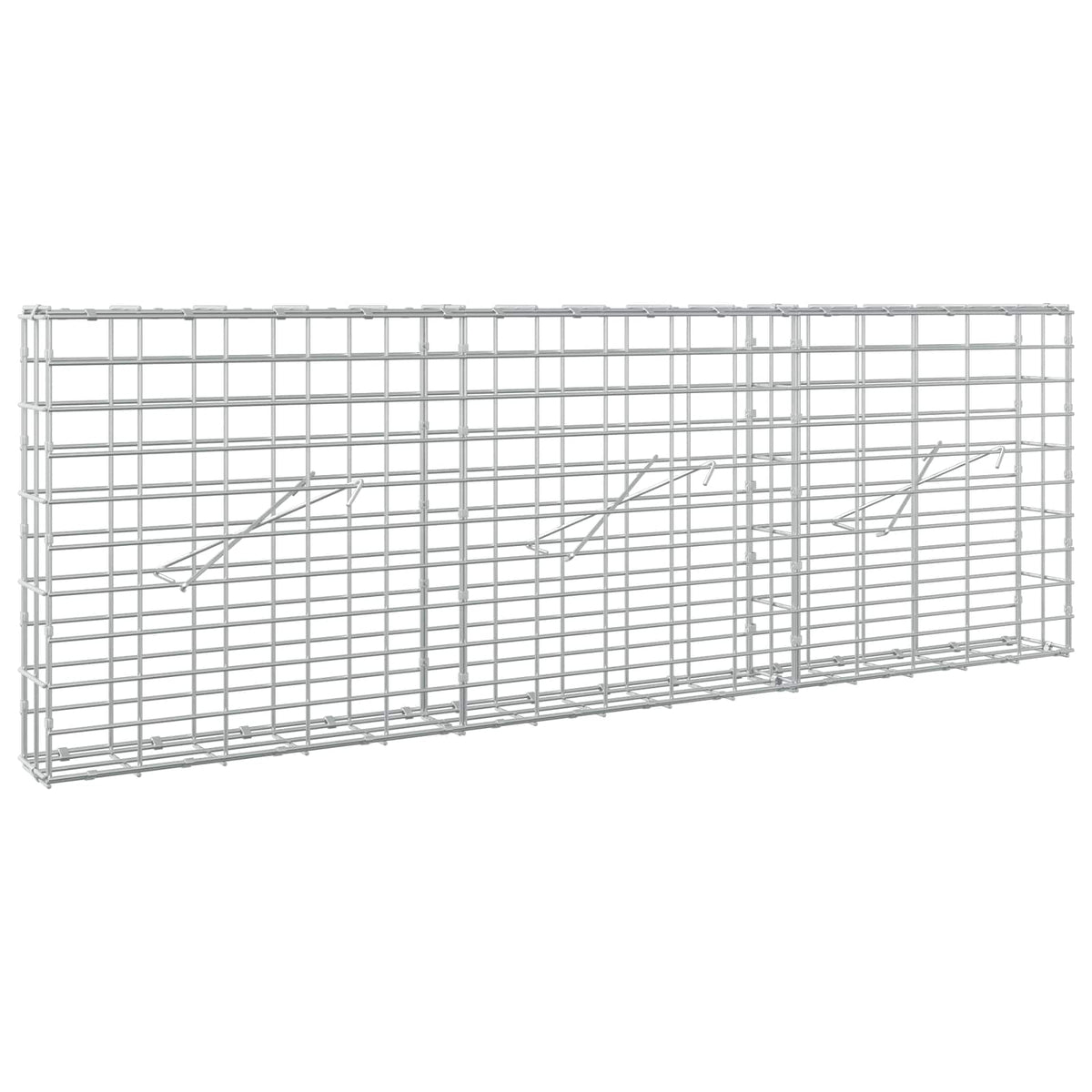 Gabion with 5 mm Wire and 5x10 cm Mesh 150x10x50 cm