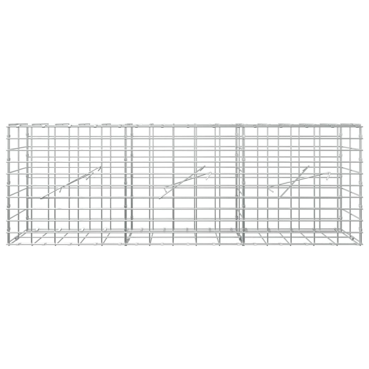 Gabion with 5 mm Wire and 5x10 cm Mesh 150x10x50 cm