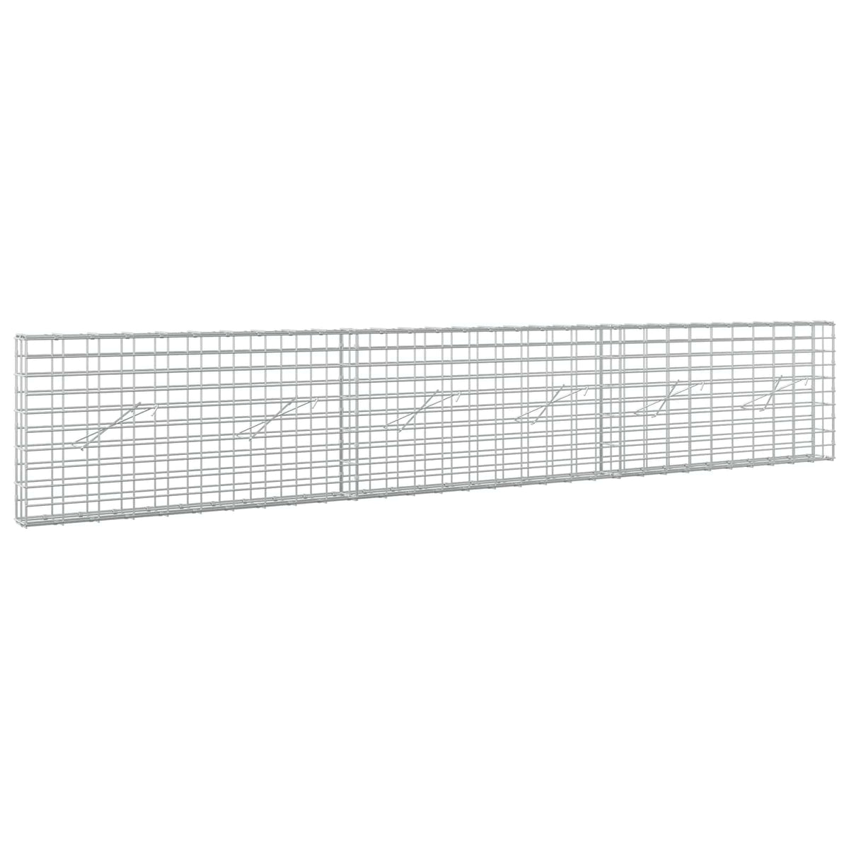 Gabion with 5 mm Wire and 5x10 cm Mesh 300x10x50 cm