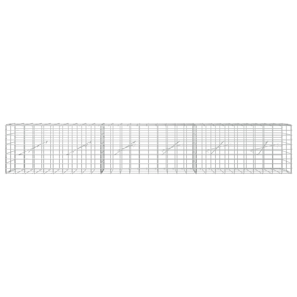 Gabion with 5 mm Wire and 5x10 cm Mesh 300x10x50 cm