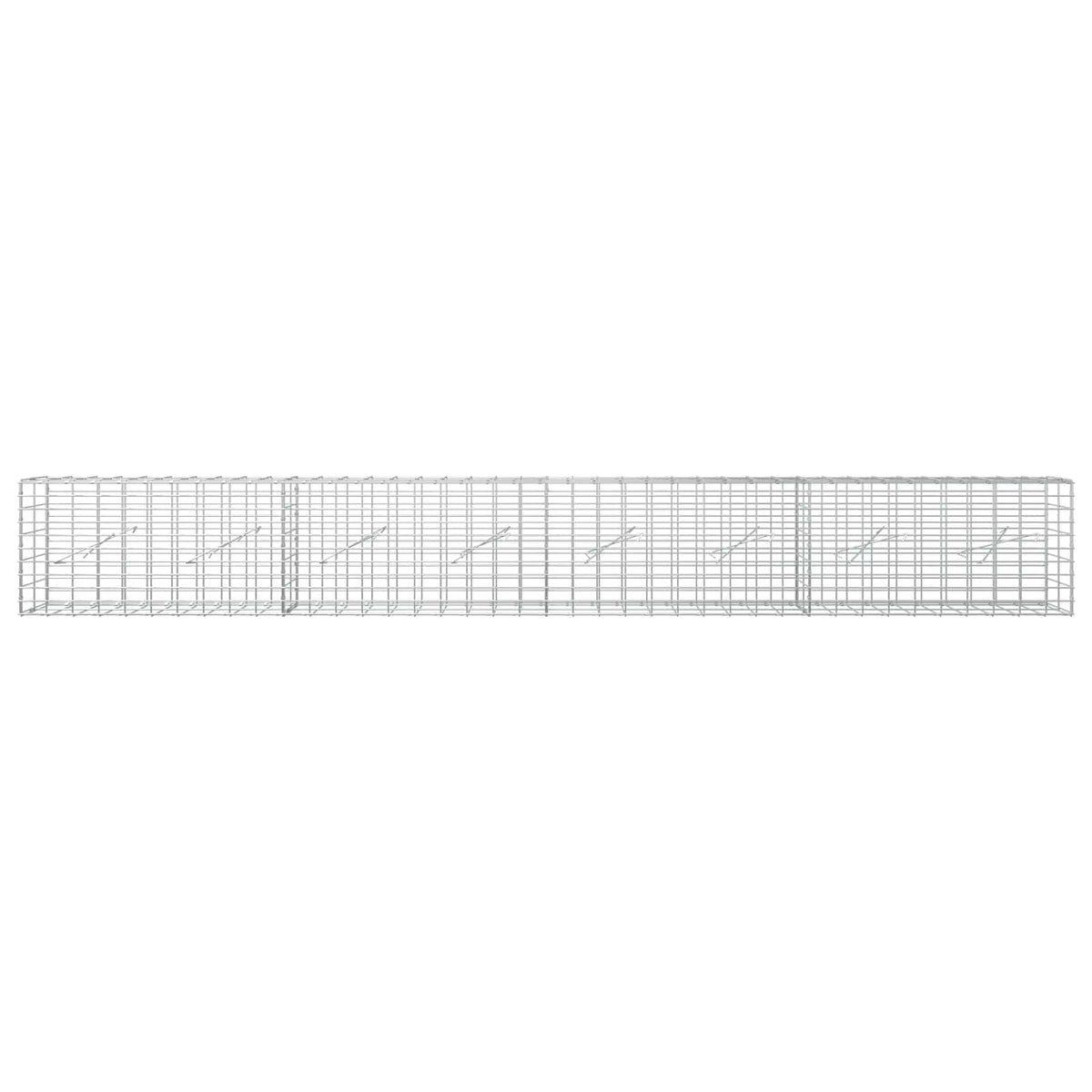 Gabion with 5 mm Wire and 5x10 cm Mesh 400x10x50 cm