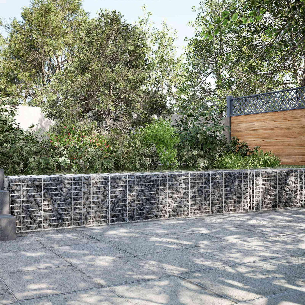 Gabion with 5 mm Wire and 5x10 cm Mesh 800x10x50 cm