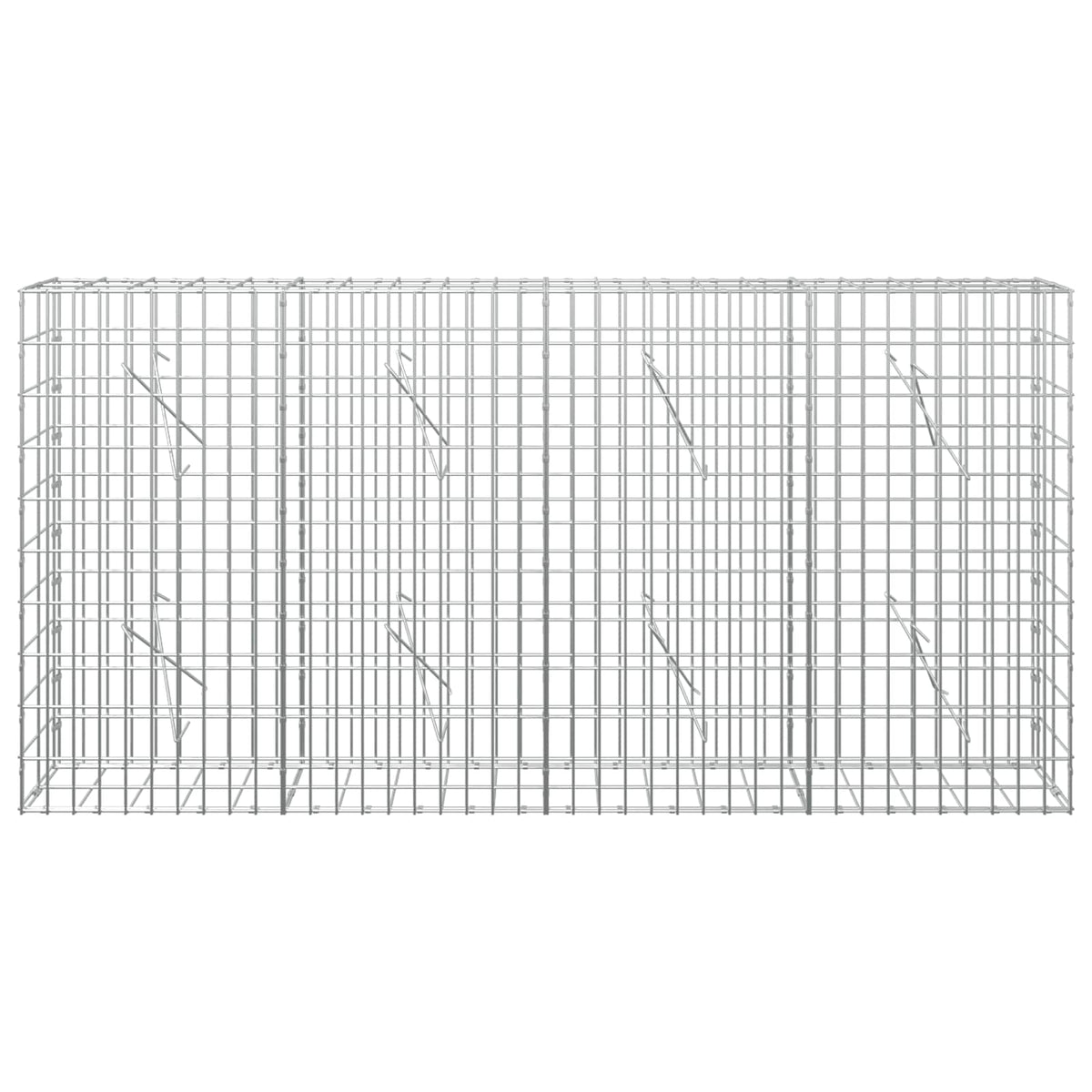 Gabion with 5 mm Wire and 5x10 cm Mesh 200x10x100 cm