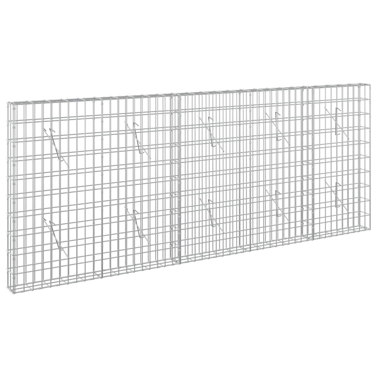 Gabion with 5 mm Wire and 5x10 cm Mesh 250x10x100 cm
