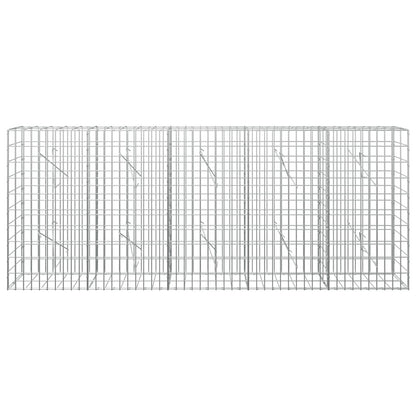 Gabion with 5 mm Wire and 5x10 cm Mesh 250x10x100 cm