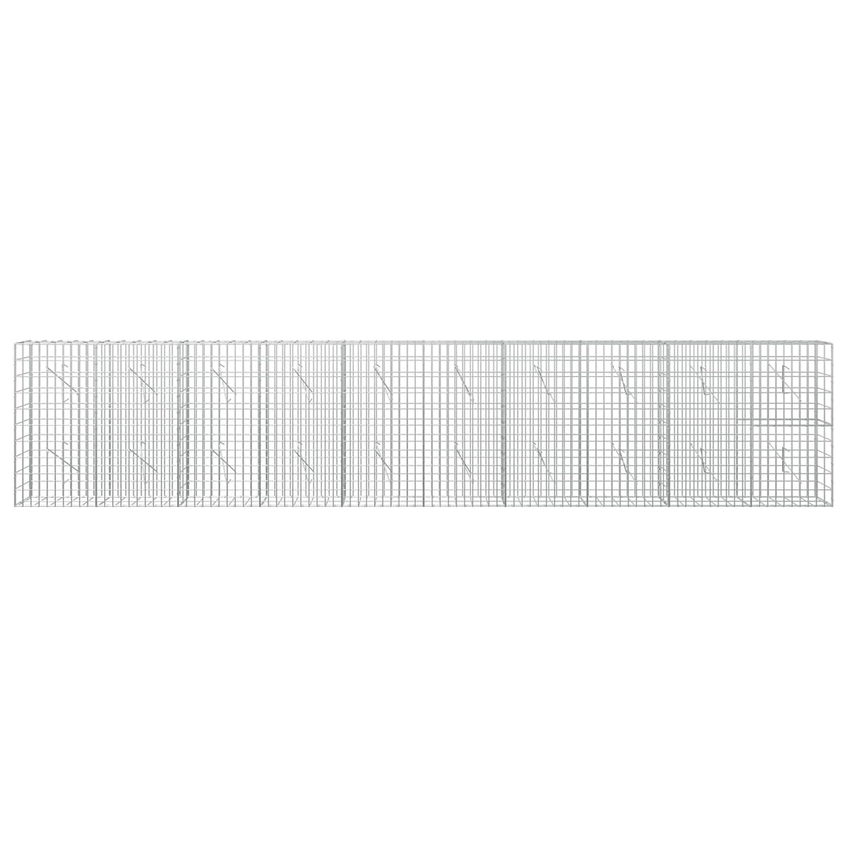 Gabion with 5 mm Wire and 5x10 cm Mesh 500x10x100 cm