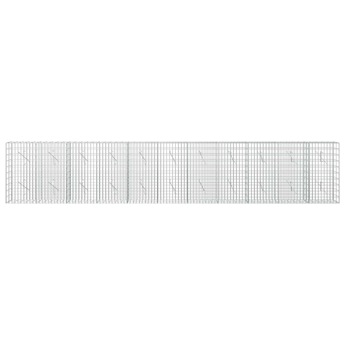 Gabion with 5 mm Wire and 5x10 cm Mesh 550x10x100 cm