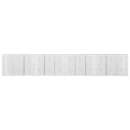 Gabion with 5 mm Wire and 5x10 cm Mesh 600x10x100 cm