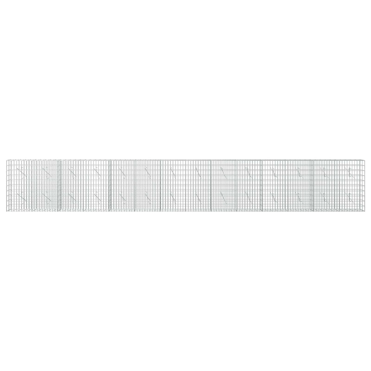 Gabion with 5 mm Wire and 5x10 cm Mesh 700x10x100 cm