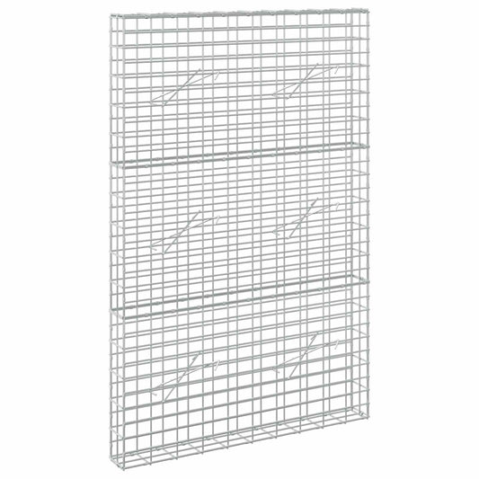 Gabion with 5 mm Wire and 5x10 cm Mesh 100x10x150 cm