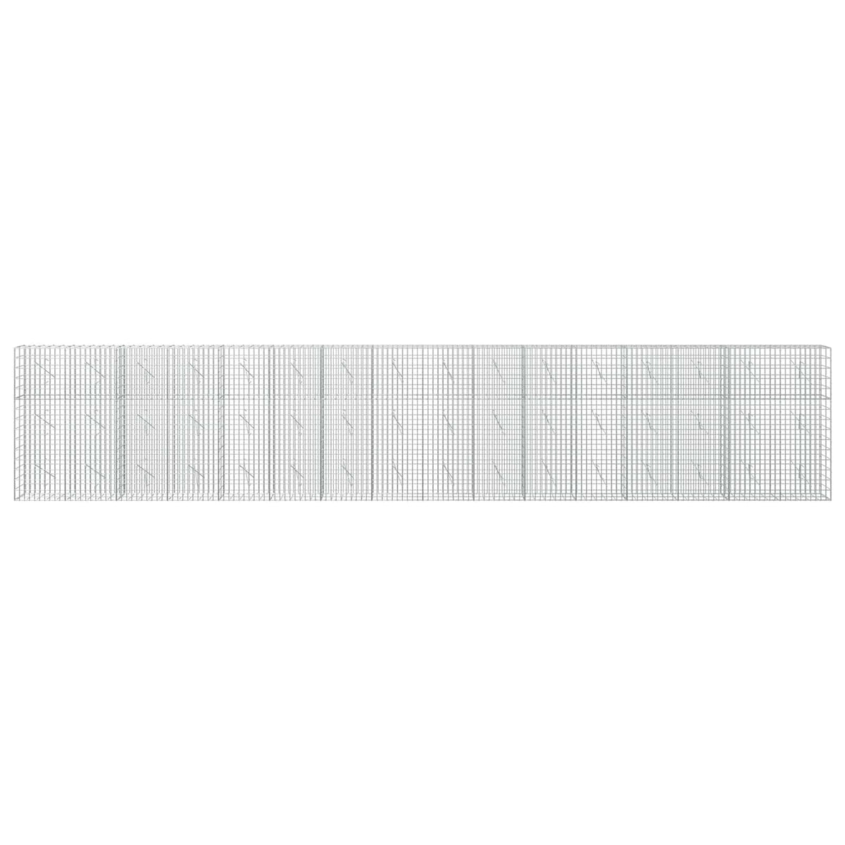 Gabion with 5 mm Wire and 5x10 cm Mesh 800x10x150 cm