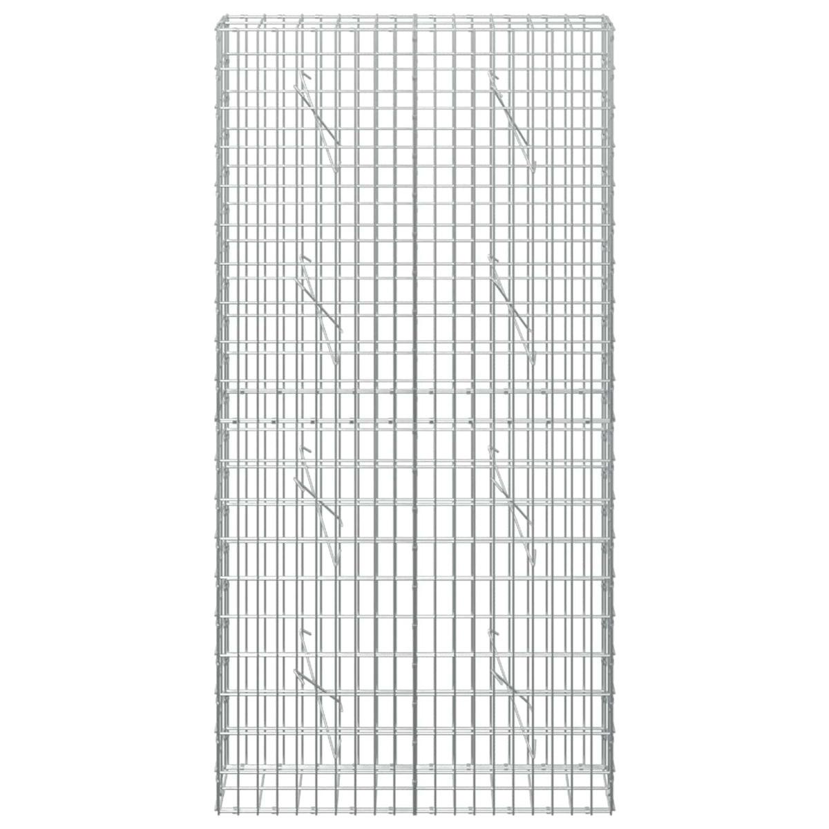 Gabion with 5 mm Wire and 5x10 cm Mesh 100x10x200 cm