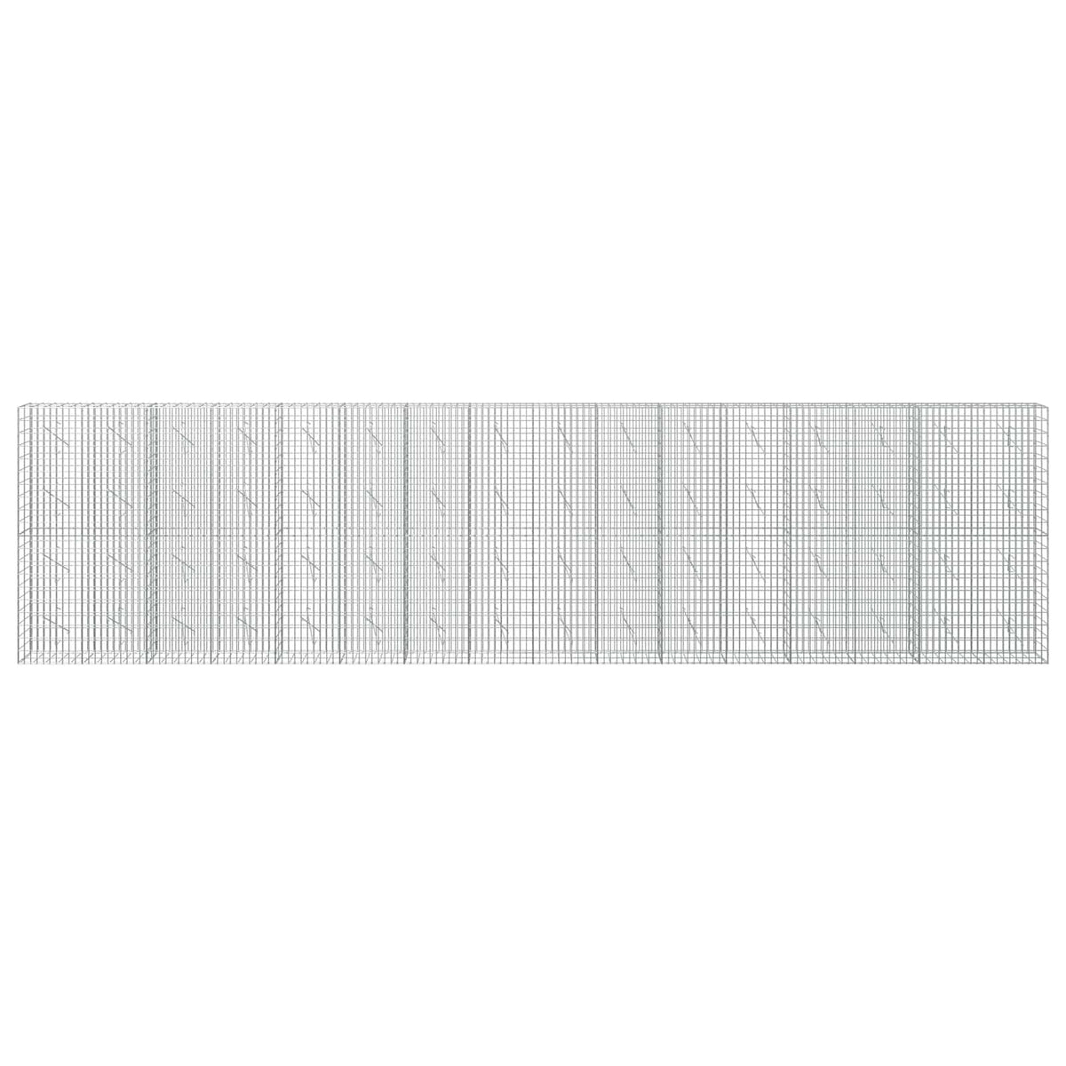 Gabion with 5 mm Wire and 5x10 cm Mesh 800x10x200 cm