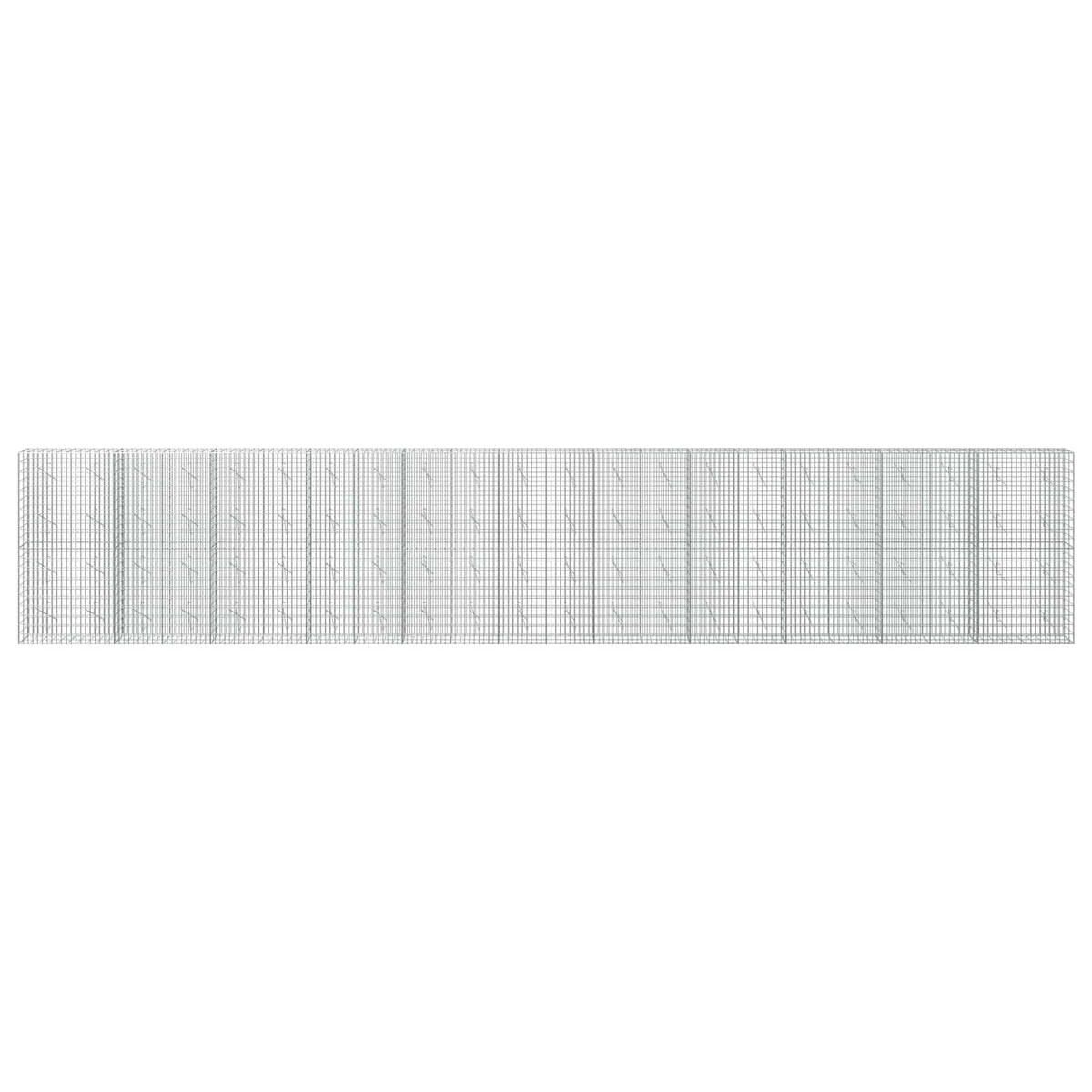 Gabion with 5 mm Wire and 5x10 cm Mesh 1100x10x200 cm