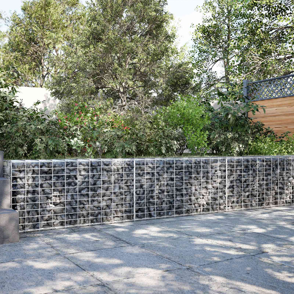 Gabion with 5 mm Wire and 5x10 cm Mesh 200x20x50 cm