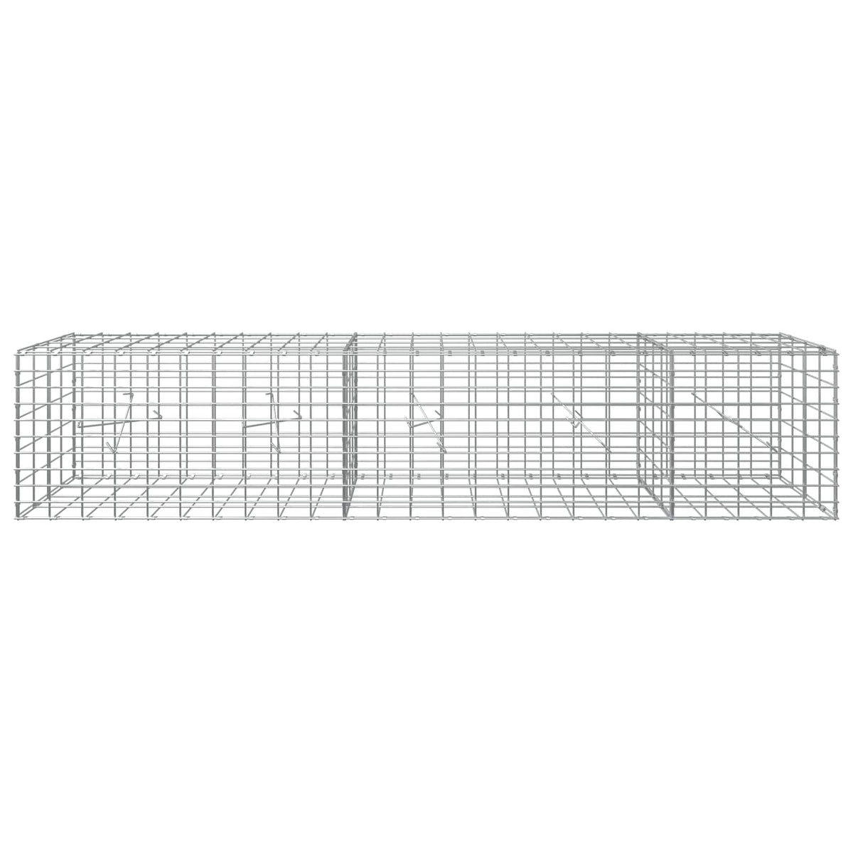 Gabion with 5 mm Wire and 5x10 cm Mesh 250x20x50 cm