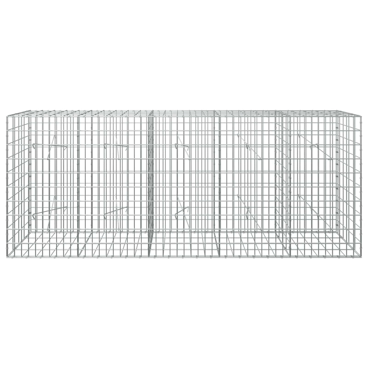 Gabion with 5 mm Wire and 5x10 cm Mesh 250x20x100 cm