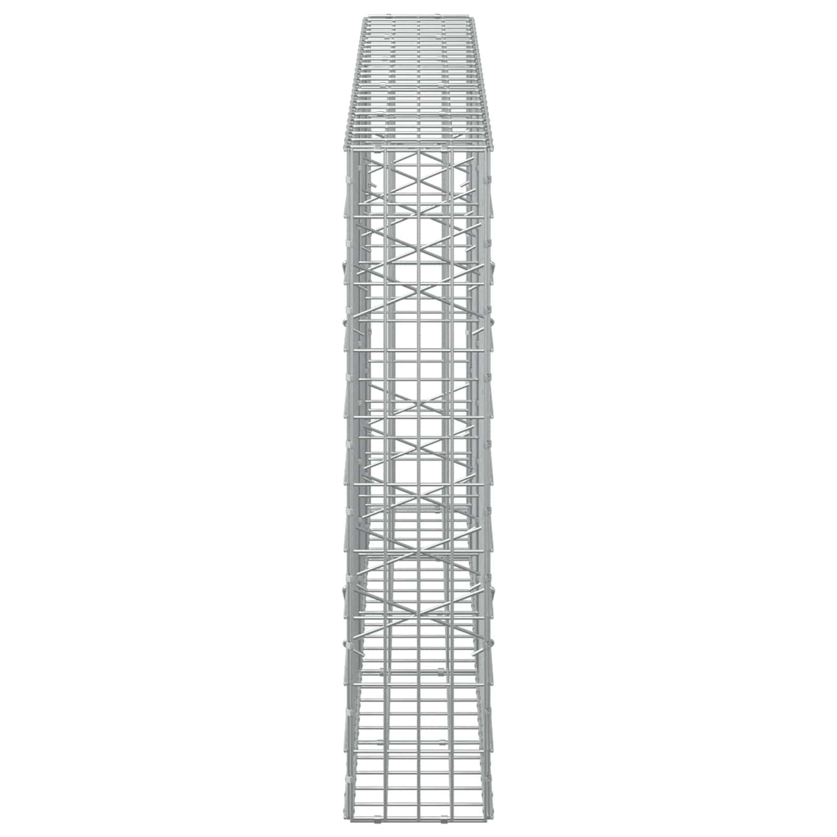 Gabion with 5 mm Wire and 5x10 cm Mesh 250x20x100 cm
