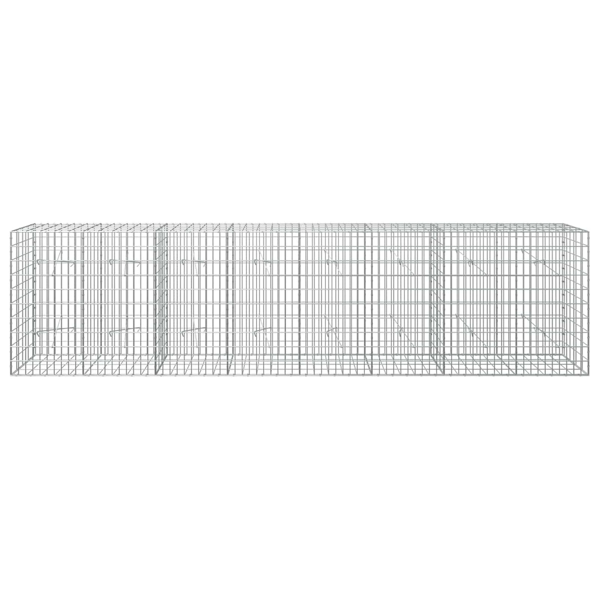 Gabion with 5 mm Wire and 5x10 cm Mesh 400x20x100 cm