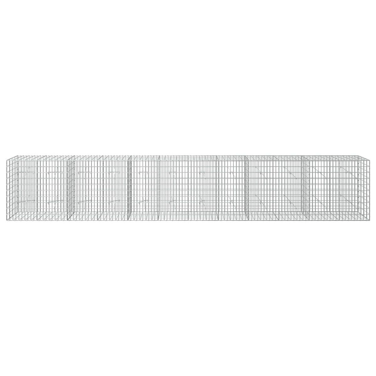Gabion with 5 mm Wire and 5x10 cm Mesh 600x20x100 cm