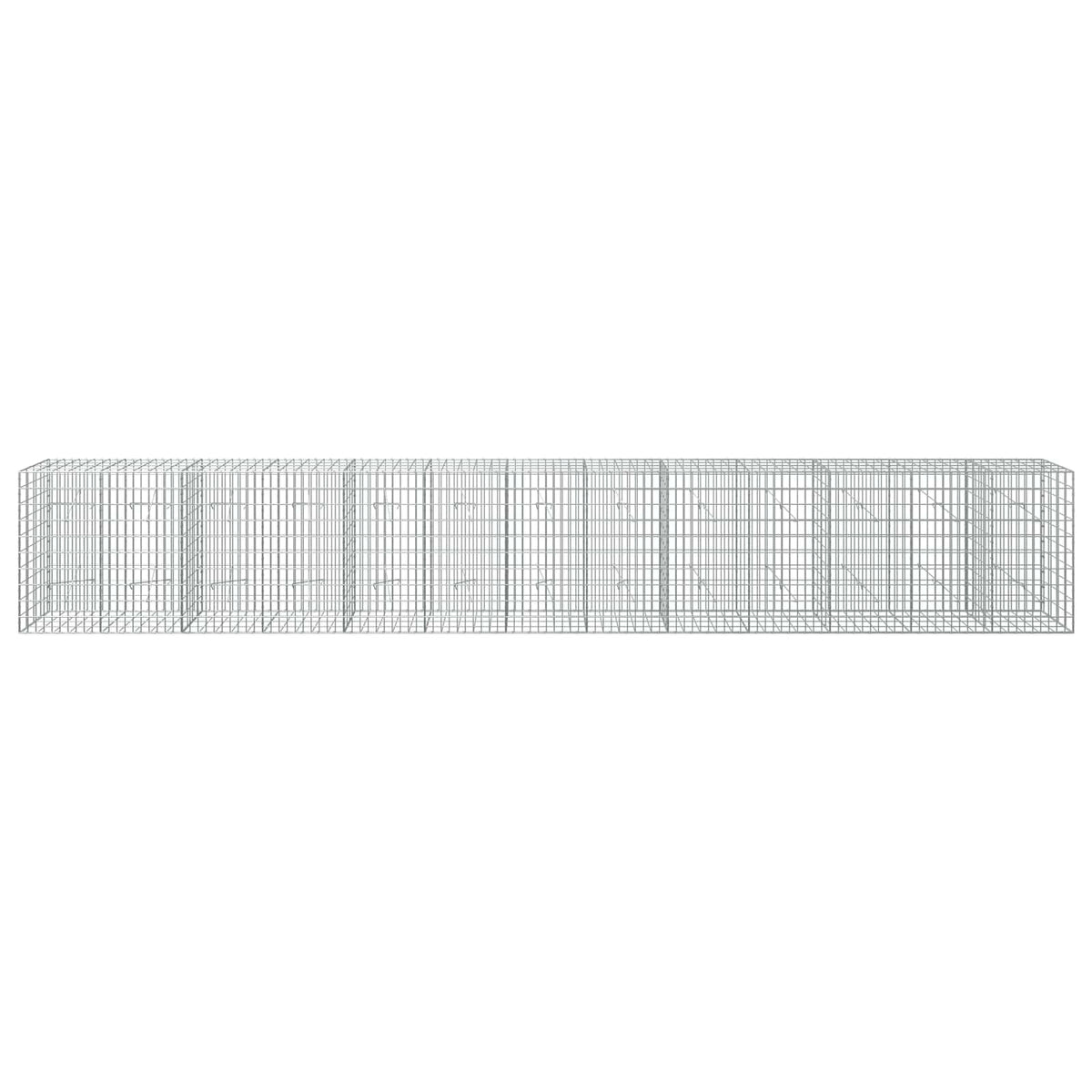 Gabion with 5 mm Wire and 5x10 cm Mesh 650x20x100 cm