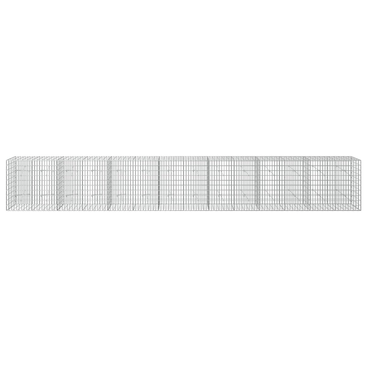 Gabion with 5 mm Wire and 5x10 cm Mesh 700x20x100 cm