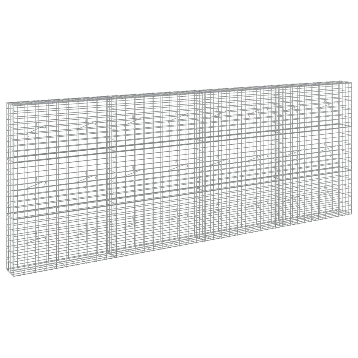 Gabion with 5 mm Wire and 5x10 cm Mesh 400x20x150 cm